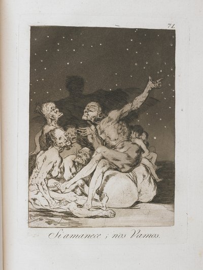 Plate from Los Caprichos, 1797-1798 by Francisco de Goya